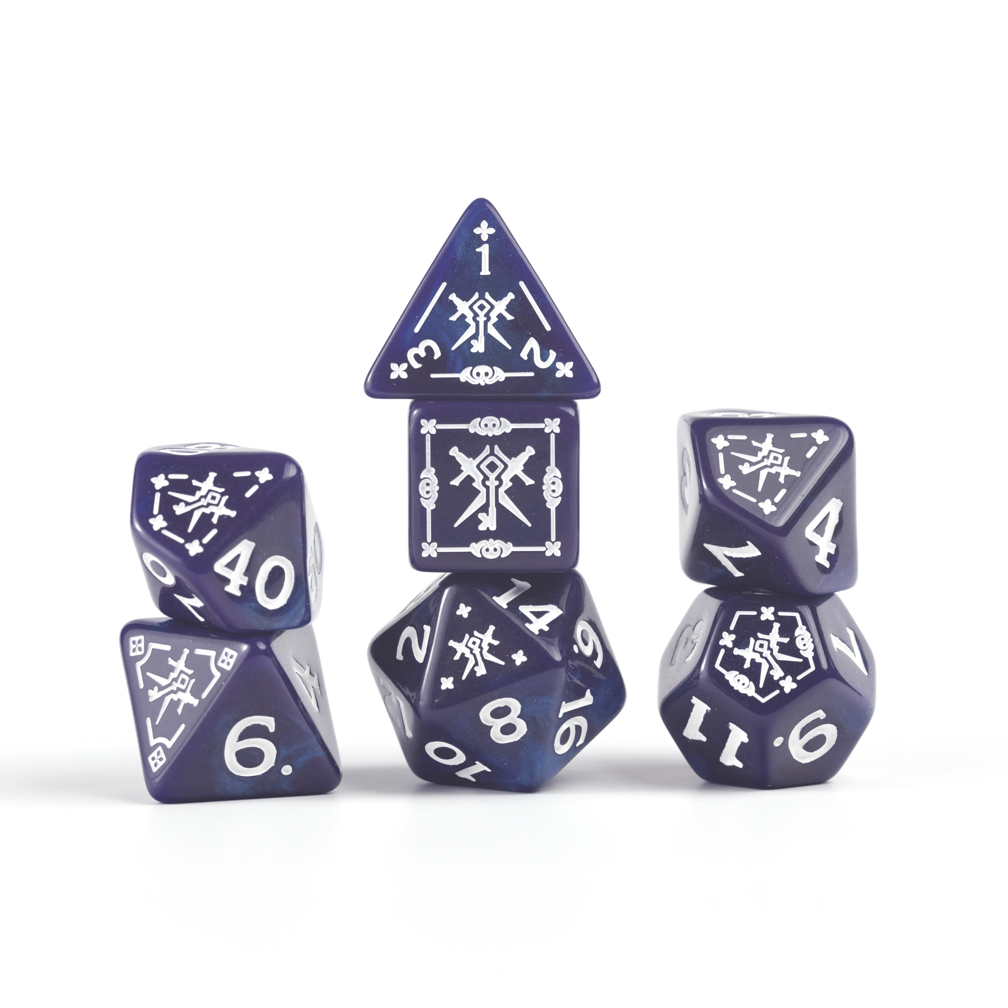 Sirius Dice D&D Adventure Dice Set Rogue: Purple image 0